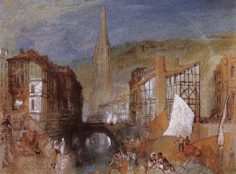 Joseph Mallord William Turner Hafulier France oil painting art